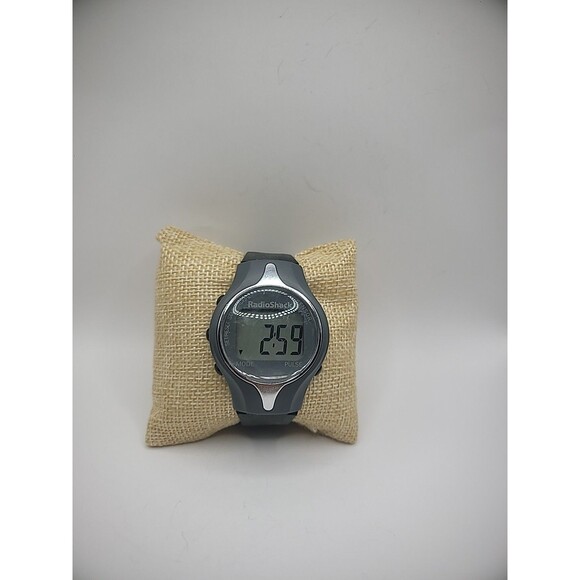 Vintage Wristwatch Watch Digital Gray 63-609 Pulse Watch Black Band New Battery main image 5